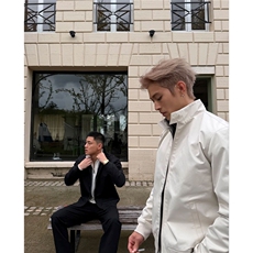 网图美式元年夹克立领传统纹样印花高级感长袖外套D487特P58，男装夹克，电商A335-1（原A458）