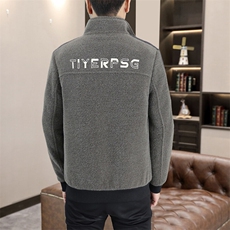 秋冬新款毛呢大衣短款立领加厚刺绣夹克外套上衣男N768P145控228，男装毛呢大衣，电商B226-2（原B217-2）