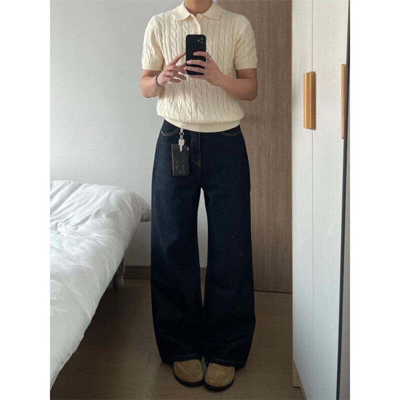 【有货】Z96HH-特P39绞花翻领polo衫男女正肩针织短袖t恤,男装Polo衫,星座1007（原301D）