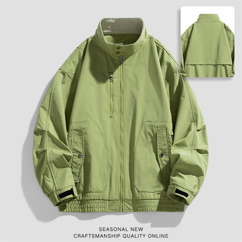 2025秋季新款现货户外夹克男纯色立领外套DSA157B-J2506-特P75,男装夹克,电商A157B