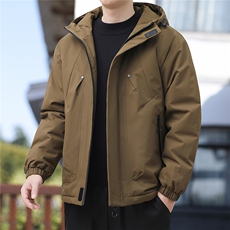 冬季大码M-8XL加厚休闲连帽棉衣男外套大码，男装棉衣，星座209