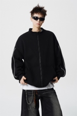 8XL-M秋季假两件加厚卫衣男棒球服夹克风衣外套WY36P78，男装风衣，电商D206-1