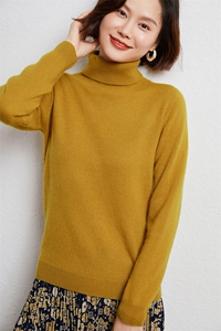 兆君女士高领纯山衫打底针织衫套头特价毛衣秋冬红色保暖毛衫图片