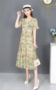 夏季碎花连衣裙,女装连衣裙,依启蒙(1F)