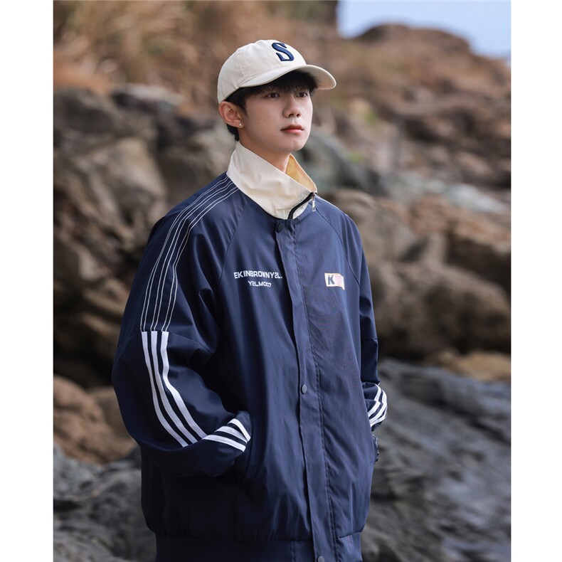 1美式复古印花大码M-5XL面料:聚酯纤维夹克男JK77766P75控98，男装夹克，星座226-2