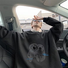 圆领卫衣男超大码胖子肥佬大号长袖t恤S6455-P28，男装卫衣，电商A040