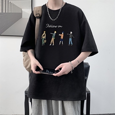 麂皮绒短袖t恤男大码半袖男JD82043-P25，男装T恤，电商A040