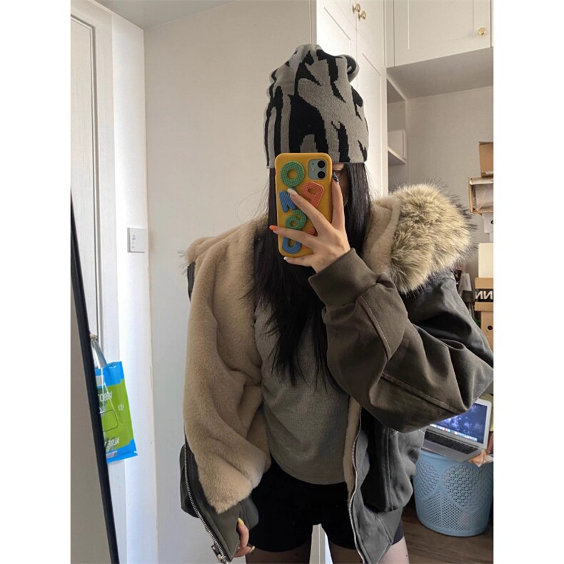 毛领座山雕夹克棉服2026新款加绒保暖连帽棉衣外套G881特P110网图,男装夹克,电商B245