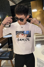 312A-1111-P35新款社会小伙短袖T恤宽松男士潮流半袖体恤B，男装T恤，星座312A-5