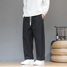 风冬季新款休闲裤男宽松大码日系长裤XZ221-6-K30-P55，男装休闲裤，星座221-6