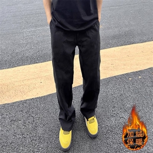 1506-1/K5521/P32白色弯刀弹力微喇牛仔裤男直筒喇叭裤子长裤图片