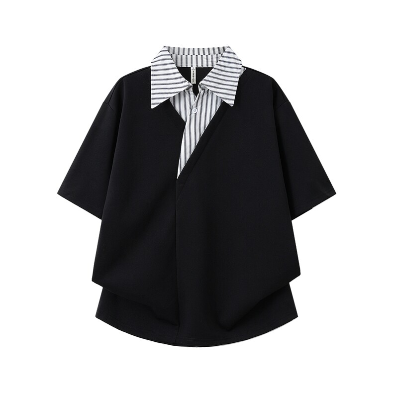 翻领短袖polo衫男潮牌夏季t恤韩版新款百搭体恤上衣T071-P38，男装T恤，星座308B-2