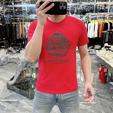 新款高端精品欧货夏季男T恤短袖潮流抖音A227B-A-733龙-P43，男装T恤，电商A227B（原钱塘4066-1）