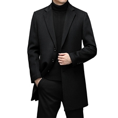DJ8279钱塘2020-3冬季厚款商务休闲中年男士毛呢大衣货稳P510，男装毛呢大衣，钱塘207-3