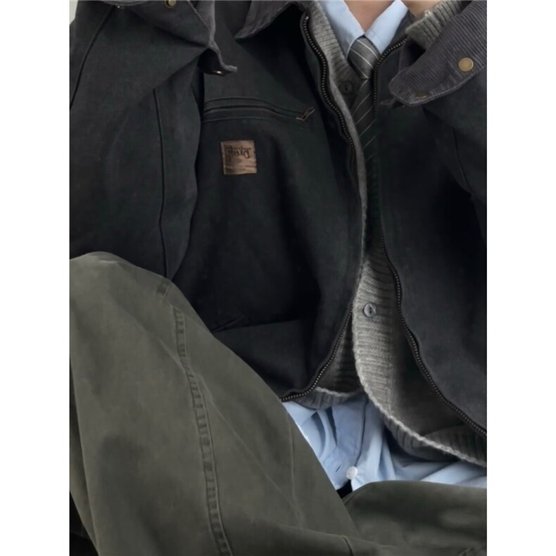 【有货】DY188-特P75潮牌外套男2025新款复古情侣宽松高级感夹克,男装夹克,星座603-2