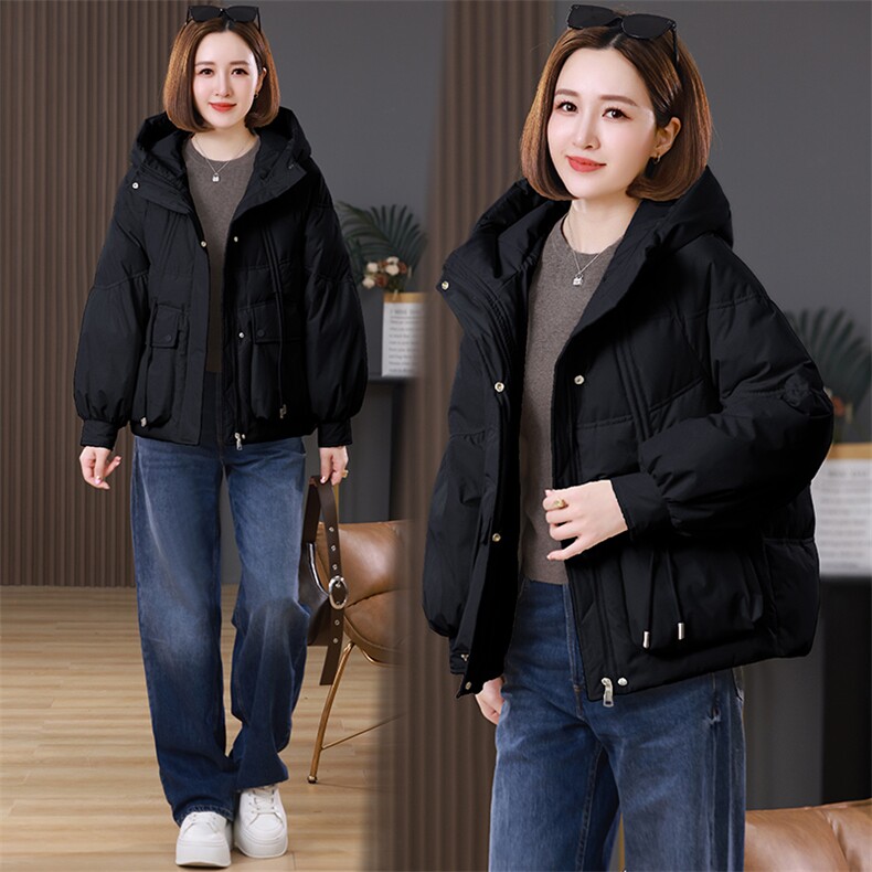 2025年冬季新款时尚简约显瘦棉服现货,女装棉衣/棉服,婷思杰（原婷想服饰）