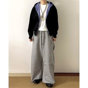 抖音得物高品质二开 26春季美式潮牌两面穿连帽卫衣开衫男女外套图片