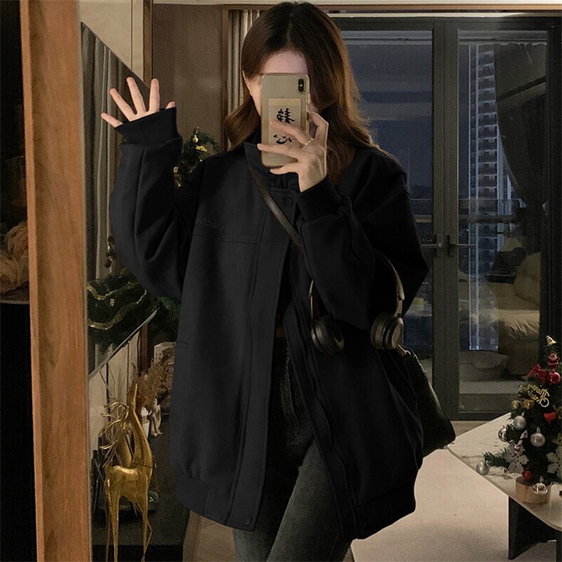 A471-P85美式复古麂皮外套春季宽松显瘦帅气百搭立领夹克,男装夹克,星座911