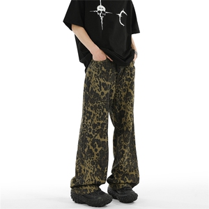 C315-G3046春夏新款豹纹潮流帅气高质量牛仔裤棚拍(P45X78)3，男装牛仔裤，电商C315