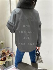 狐狸毛领派克，其它，虹朵朵