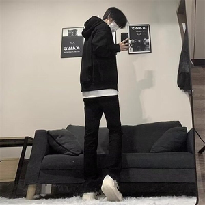W9212-P30 网图现货 跑量款 春季新款纯色直筒牛仔裤百搭图片