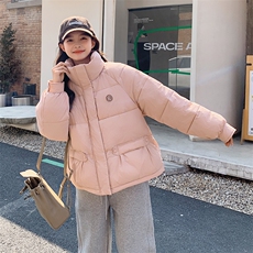 2023年冬季日系可爱甜美短款加厚棉服面包服外套女，女装棉衣/棉服，一九零