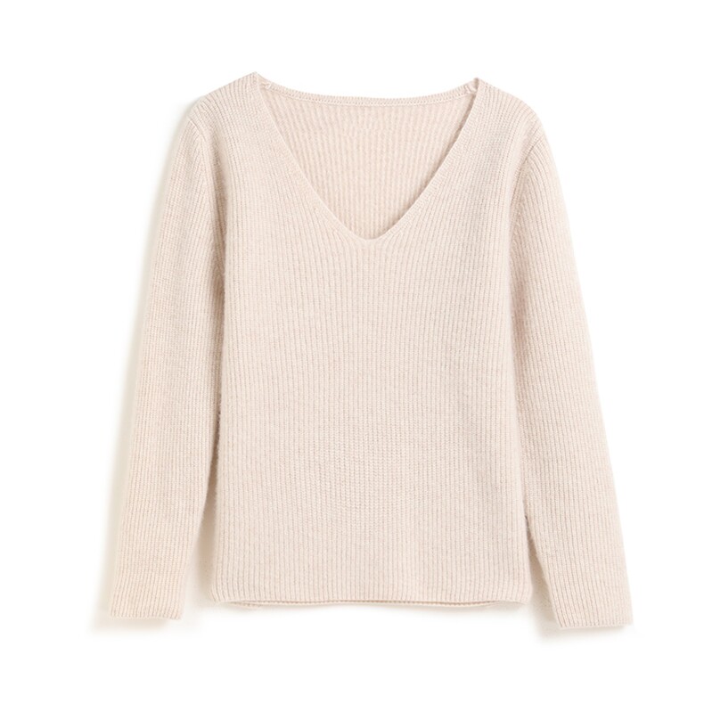 2025年秋季新款百搭女士七针V领元宝针，女装羊绒衫，尚达羊绒