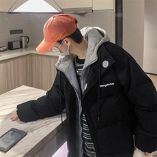 新款克莱因蓝外套男冬季潮棉服情侣装高级感炸街男装W2411-P90，男装棉衣，星座512-2