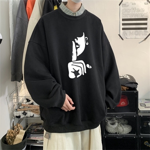 特P25控48秋冬新款男士圆领卫衣宽松休闲日常百搭上衣WQ2427图片