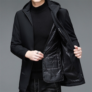 AN9851钱塘2020-3秋冬新款中老年男士连帽保暖羽绒服外套P240图片
