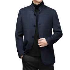 DZ92599钱塘2020-3新款时尚休闲立领冬季厚款中年男士夹克P250，男装夹克，钱塘207-3
