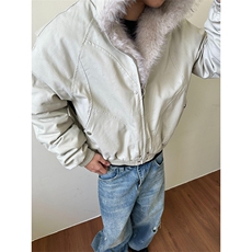 现货高品质美式高街冬季重磅硬挺短款座山雕毛领棉衣男女加厚外套，男装棉衣，电商A486-1