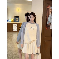 MM164-P65韩系软糯宽松毛衣女新款小个子百搭显瘦套头针织上衣，女装针织衫/毛衣，星座617A-2