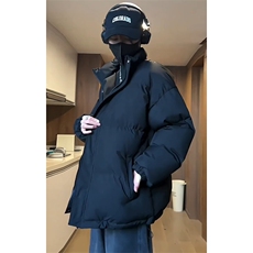 舒适加棉潮流立领棉衣外套男士青少年保暖抽绳棉袄M2911特P45控68，男装棉衣，电商A001