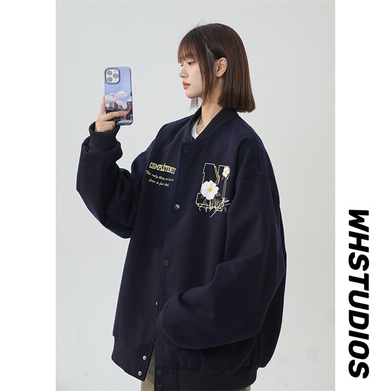 春装现货 重磅刺绣棒球服 XZ609-WT2365-特P90-158图片