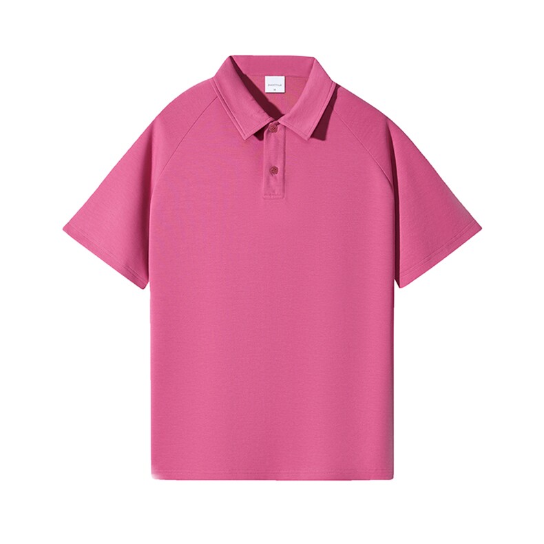 百搭纯色POLO衫男女款大版纯棉打底衫团体班服高克重品质,男装Polo衫,星座301D-4(原星座1004-4）