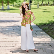 2026年夏季新中式碎花套装，女装套装/套裙，贵人树