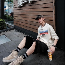 C477P35夏季新款潮牌休闲圆领短袖T恤男潮流宽松百搭，男装T恤，星座512-6