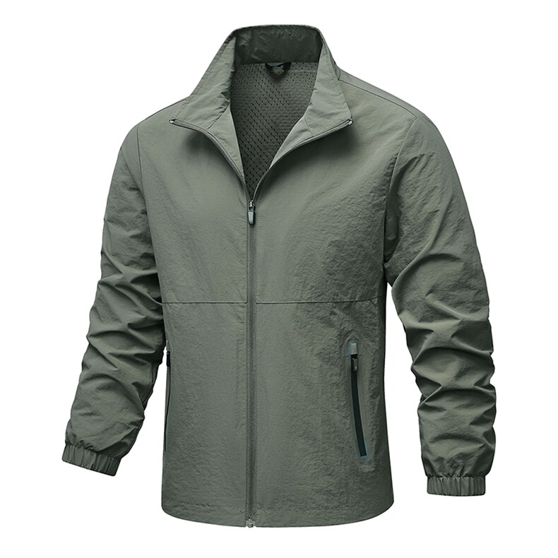 美式双层网格透气轻薄复古工装夹克户外休闲立领夹克XK8818P65,男装夹克,电商A128