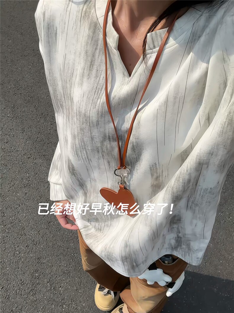 XZ809A/SYR27/P30/控48扎染麂皮绒V领长袖T恤卫衣,男装T恤,星座809A(原222-1)