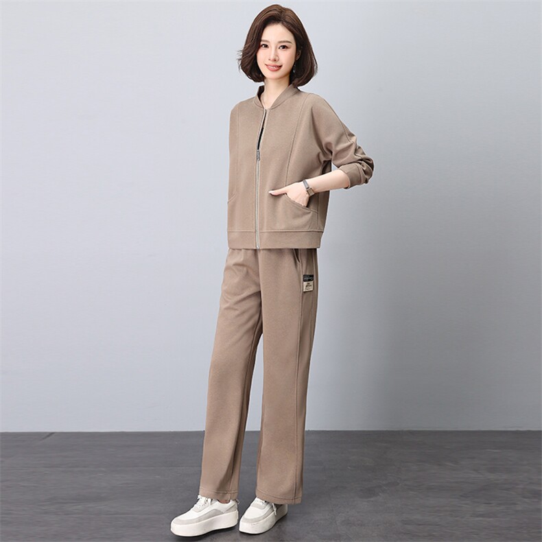 时尚休闲宽松阔腿裤两件套套装女,女装套装/套裙,依恋蒂丝