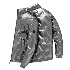 2023冬季新款羽绒服男保暖外套80白鸭绒纯色休闲立领AJY9806-P180，男装羽绒服，电商B212（原钱塘6029）