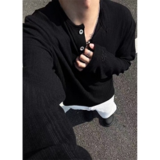 杭州出货~新款亨利领刺绣长袖衬衫丝滑垂感春夏男女长TC2506特P48，男装衬衫，星座1004-6