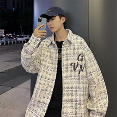 小香风夹克男ins潮牌痞帅外套春秋季休闲百搭上衣潮JK07715-P48，男装夹克，星座308B-2
