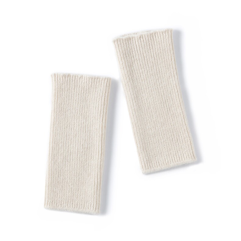 2025年新款坑条露指针织羊绒手套舒适休闲通勤百搭，手套，暖习羊绒