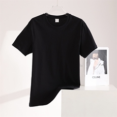 圆领T恤短袖纯棉夏季纯色半袖基础款休闲百搭，女装T恤，蒙特羊绒