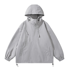秋季新款二开宽松夹克男纯色冲锋衣外套DSA157B-JK7834-P68，男装夹克，电商A157B
