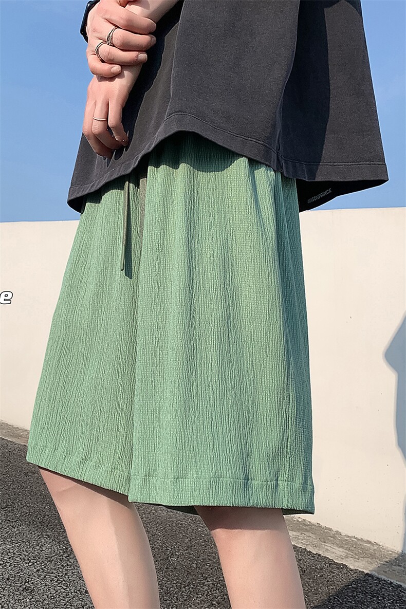 8XL-M特大码冰丝透气垂感短裤男篮球运动五分裤DK1507P30控48,男装休闲裤,电商D206-1