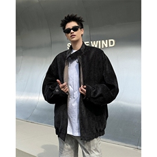 春秋痞帅外套男ins高街潮牌港风韩版潮流宽松夹克JK09346-P83，男装夹克，星座308B-1