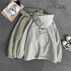 JK41120-P85纯棉连帽夹克男士大码工装夹克男外套男，男装夹克，电商A040